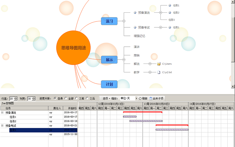 查看甘特图